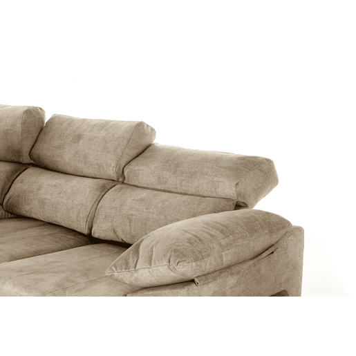 Chaise longue DANIELA II esquerda 4 lugares bege