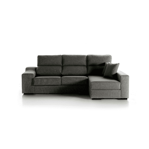 Chaise longue LUCIA IV dereita 4 lugares cinza