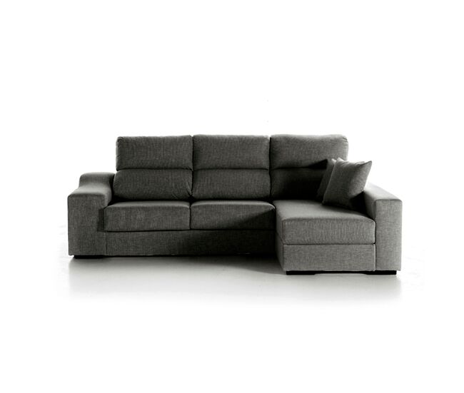 Chaise longue lucia iv derecha 4 plazas gris
