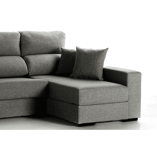 Chaise longue LUCIA IV dereita 4 lugares cinza