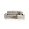 Chaise longue LUCIA IV dereita 4 lugares cinza claro