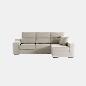 Chaise longue LUCIA IV dereita 4 lugares cinza claro