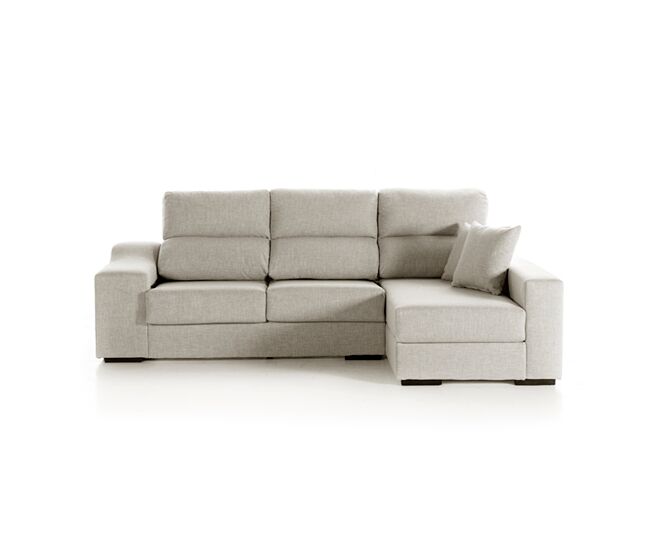 Chaise longue lucia iv derecha 4 plazas gris claro