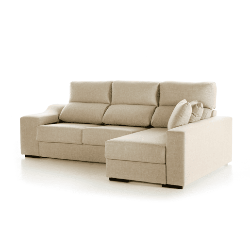 Chaise longue LUCIA IV dereita 4 lugares bege