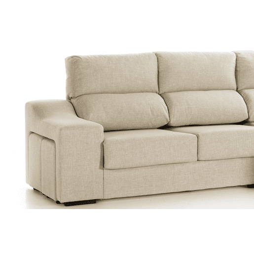 Chaise longue LUCIA IV dereita 4 lugares bege