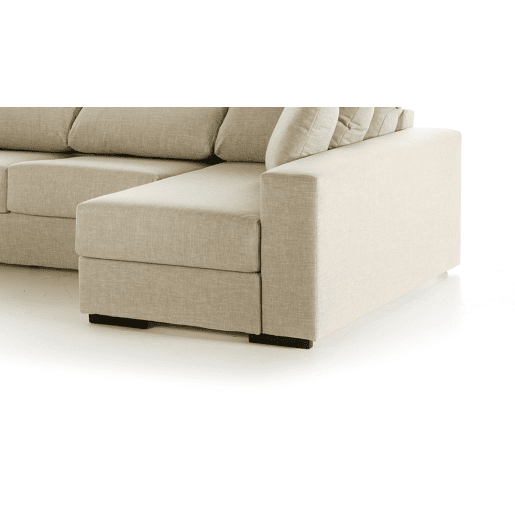 Chaise longue LUCIA IV dereita 4 lugares bege