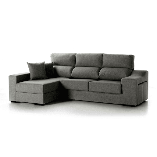 Chaise longue LUCIA IV esquerda 4 lugares cinza Chaise longue LUCIA IV esquerda 4 lugares cinza