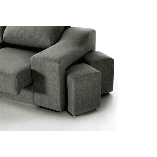 Chaise longue LUCIA IV esquerda 4 lugares cinza Chaise longue LUCIA IV esquerda 4 lugares cinza