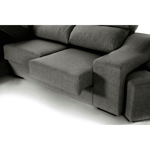 Chaise longue LUCIA IV esquerda 4 lugares cinza Chaise longue LUCIA IV esquerda 4 lugares cinza