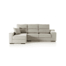 Chaise longue LUCIA IV esquerda 4 lugares cinza claro