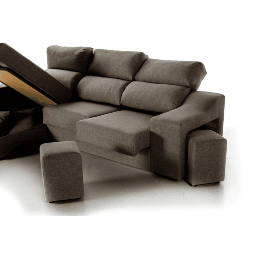 Chaise longue LUCIA IV esquerda 4 lugares vison