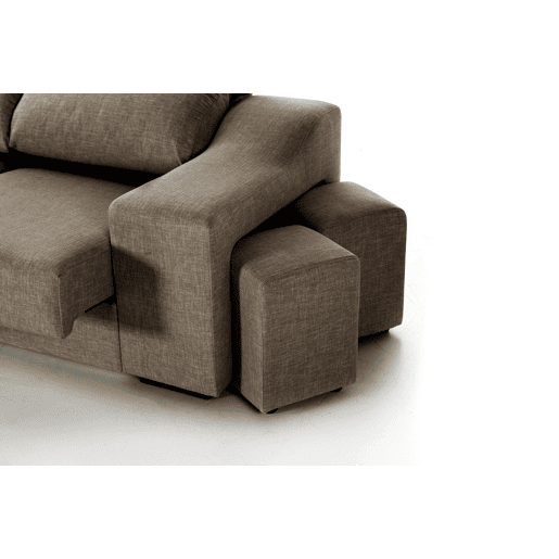 Chaise longue LUCIA IV esquerda 4 lugares vison