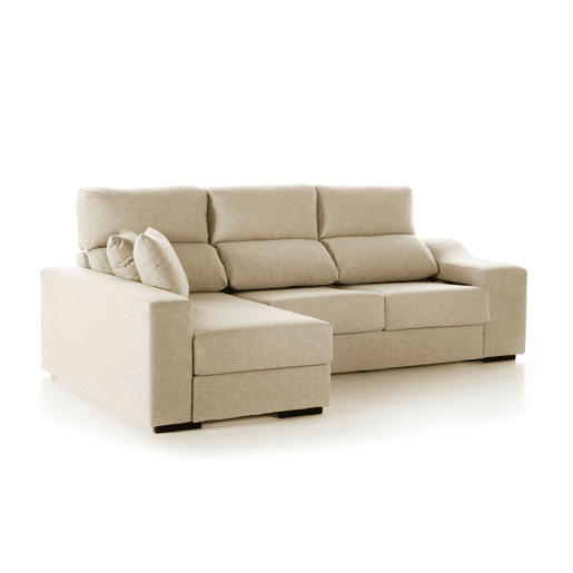 Chaise longue LUCIA IV esquerda 4 lugares bege