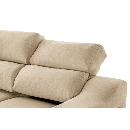 Chaise longue LUCIA IV esquerda 4 lugares bege