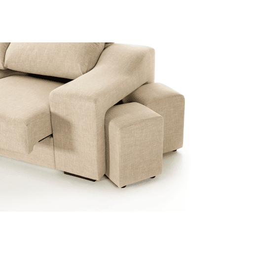 Chaise longue LUCIA IV esquerda 4 lugares bege