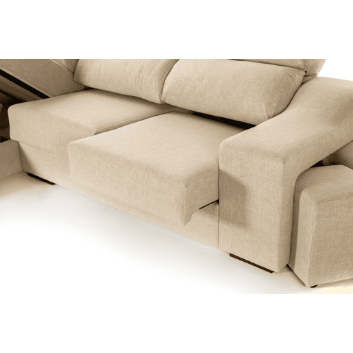 Chaise longue LUCIA IV esquerda 4 lugares bege
