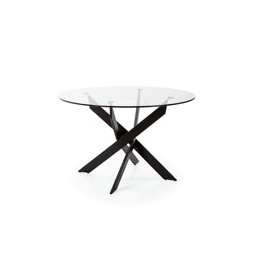 Mesa de jantar RUTH redonda fixa preto Mesa de jantar RUTH redonda fixa preto