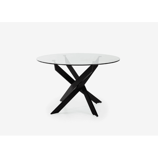 Mesa de jantar RUTH redonda fixa preto Mesa de jantar RUTH redonda fixa preto