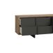 Mueble TV JOKKAZ color roble y negro Mueble TV JOKKAZ color roble y negro Negro