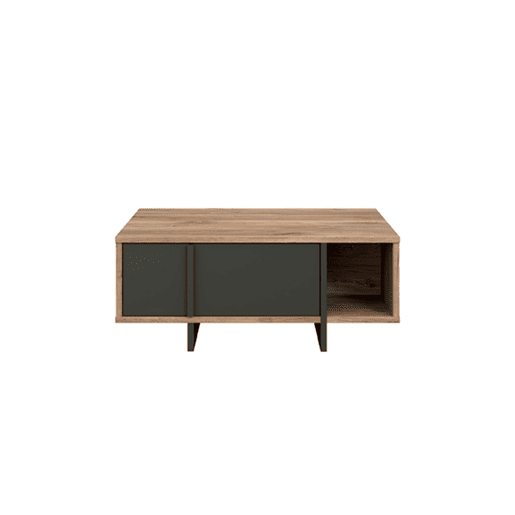 Mesa de centro JOKKAZ cor carvalho e preto Mesa de centro JOKKAZ cor carvalho e preto