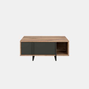 Mesa de centro JOKKAZ cor carvalho e preto
