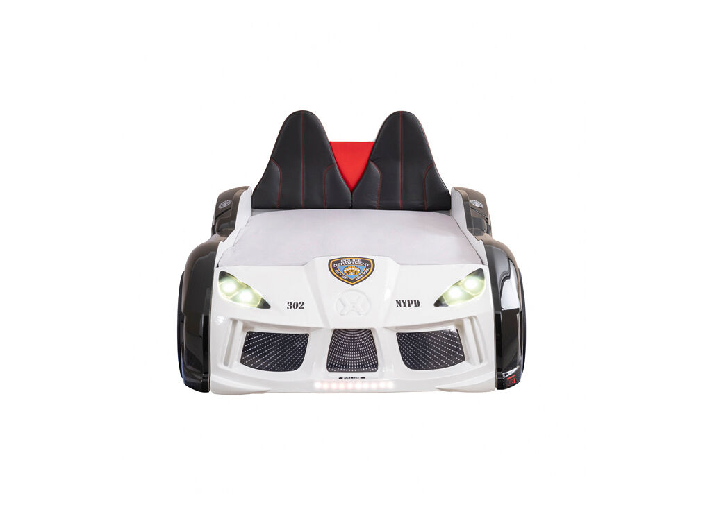 Cama coche 90x190cm POLICE con mando incluido