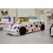 Cama coche HAWAI 90x190cm con leds en frente Cama coche HAWAI 90x190cm con leds en frente Blanco