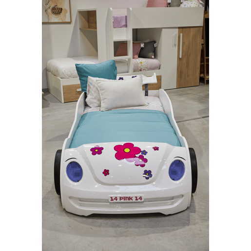 Cama carro HAWAI 90x190cm com leds à frente