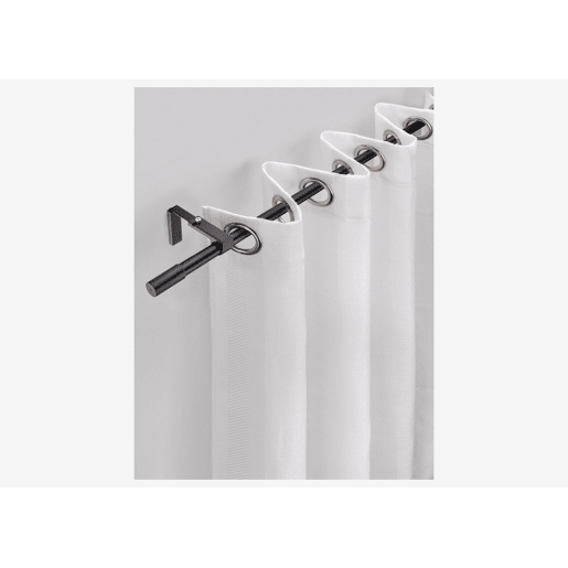 Varão de cortina extensível AIRPURE 120-210cm preto mate