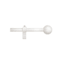 Varão de cortina extensível ROUND 120-210cm branco mate