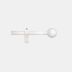Varão de cortina extensível ROUND 120-210cm branco mate