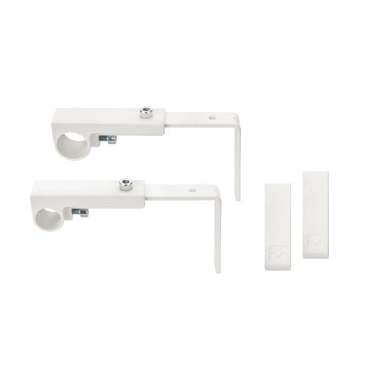 Varão de cortina extensível ROUND 120-210cm branco mate