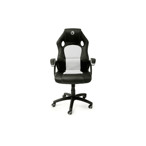 Cadeira de gaming MILLENNIAL branco e preto
