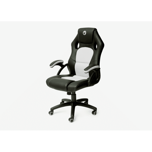 Cadeira de gaming MILLENNIAL branco e preto