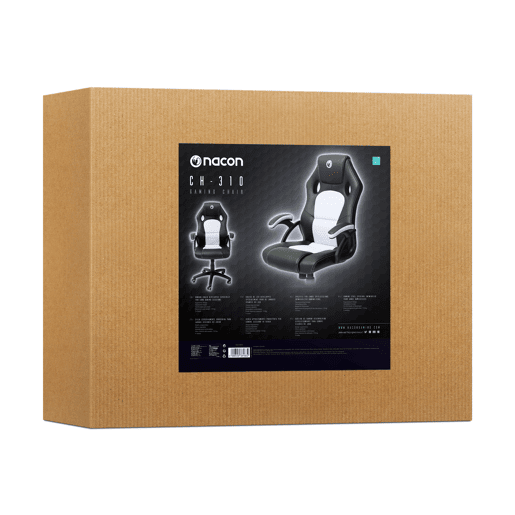 Cadeira de gaming MILLENNIAL branco e preto