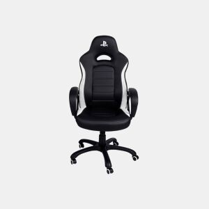 Cadeira gaming PLAY branco e preto