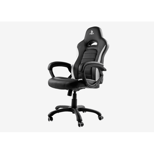 Cadeira gaming PLAY branco e preto