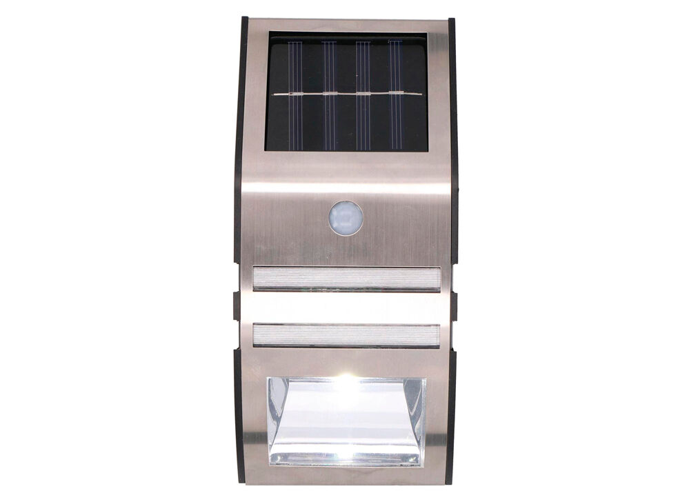 Aplique solar led con sensor marca GRUNDING 17cm