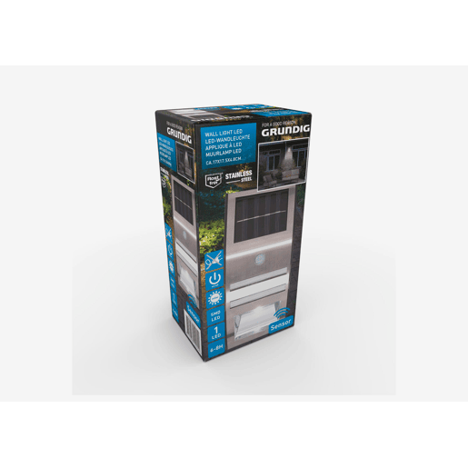Candeeiro solar de parede led com sensor GRUNDIG 4,8x17,5x17cm