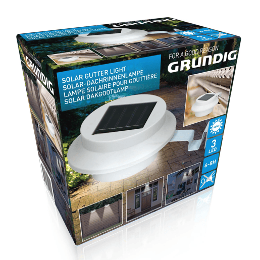 Candeeiro solar para calha GRUNDIG 13X6X12cm