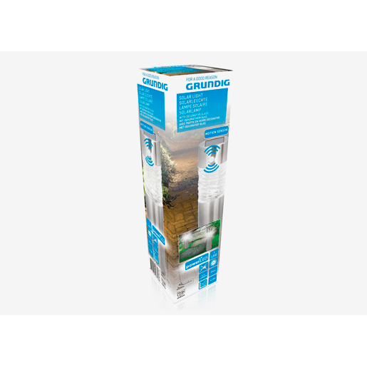 Candeeiro solar com vidro decorativo GRUNDIG 45cm