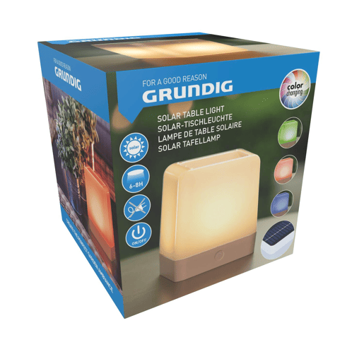 Candeeiro de mesa solar multicolorido GRUNDIG