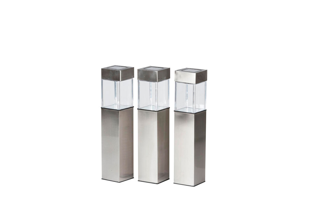 Set 3 lámparas solares marca GRUNDING 39cm