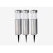 Set 3 lámparas solares marca GRUNDING 39cm Set 3 lámparas solares marca GRUNDING 39cm Gris