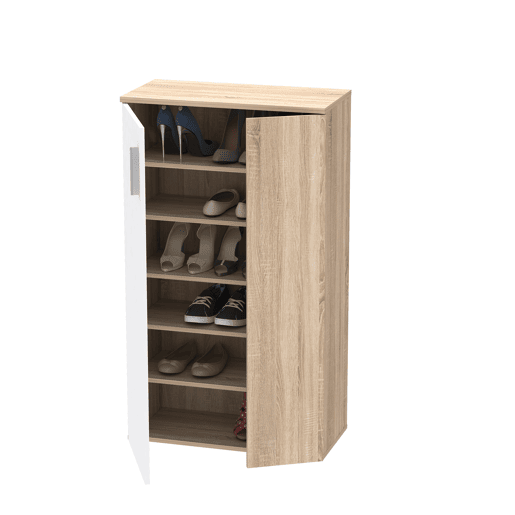 Sapateira com 2 portas e 5 prateleiras BOOTS madeira Sapateira com 2 portas e 5 prateleiras BOOTS madeira