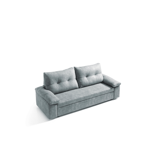 Sofá cama MIXX com almofadas no encosto 3 lugares cinza Sofá cama MIXX com almofadas no encosto 3 lugares cinza