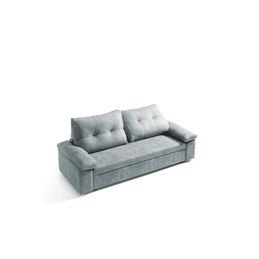 Sofá cama MIXX com almofadas no encosto 3 lugares cinza Sofá cama MIXX com almofadas no encosto 3 lugares cinza
