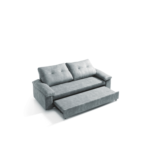Sofá cama MIXX com almofadas no encosto 3 lugares cinza Sofá cama MIXX com almofadas no encosto 3 lugares cinza