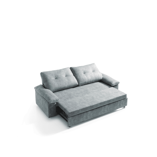 Sofá cama MIXX com almofadas no encosto 3 lugares cinza Sofá cama MIXX com almofadas no encosto 3 lugares cinza