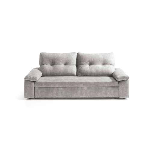 Sofá cama MIXX com almofadas no encosto 3 lugares vison Sofá cama MIXX com almofadas no encosto 3 lugares vison